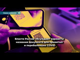 the russian authorities discussed the new name of the document with qr codes.