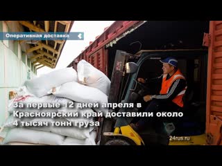 kraszhd ensures the delivery of essential goods to the krasnoyarsk territory