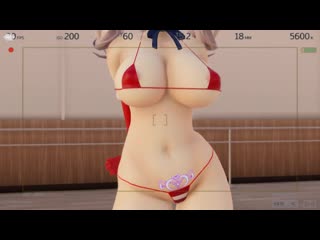 [mmd] r-18 bikini dance